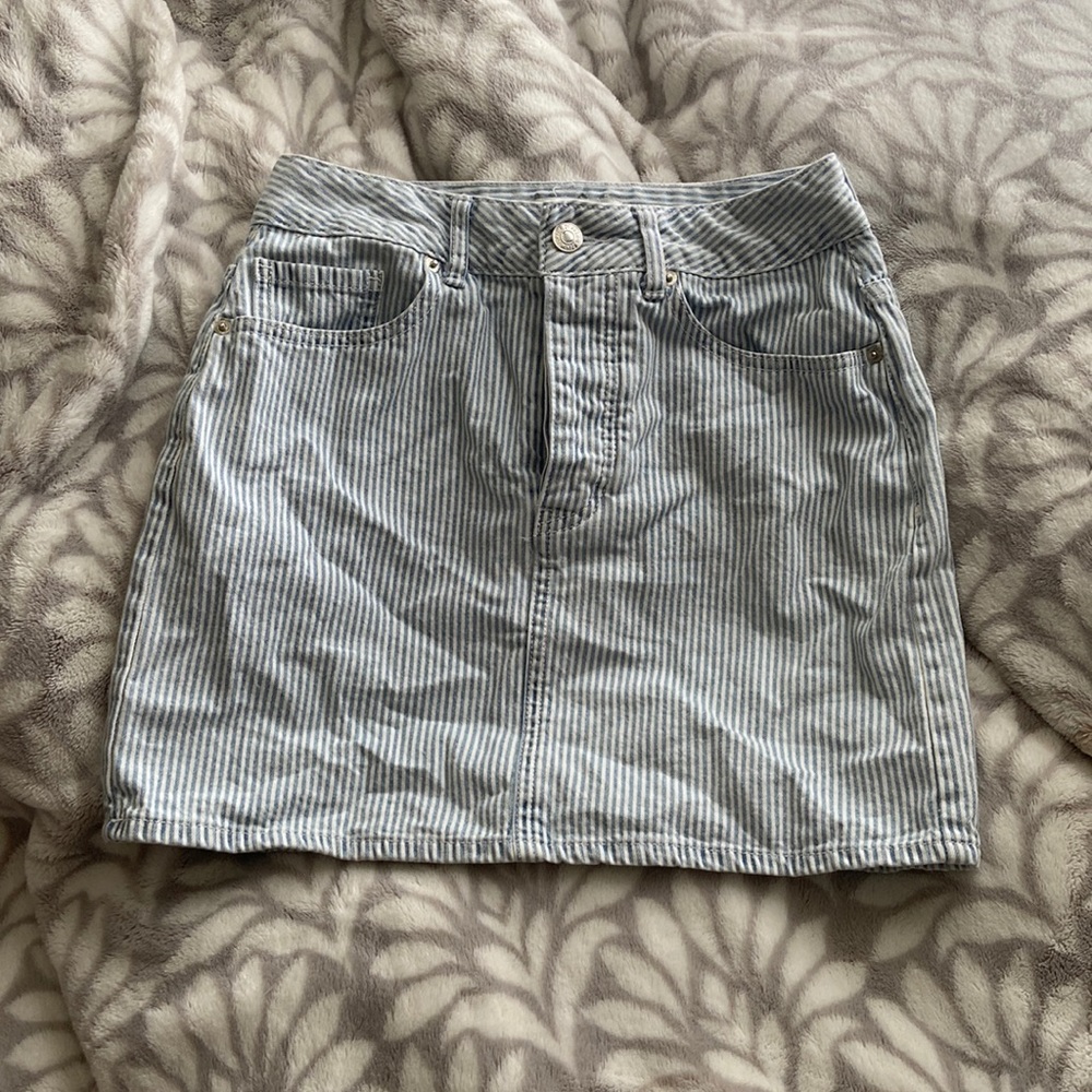 forever 21 striped skirt
